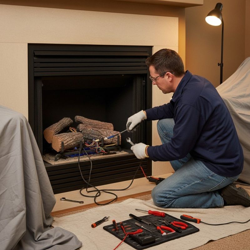 Local Gas Fireplace Maintenance pros at work